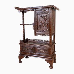Antique Japanese Cabinet in Exotic Wood