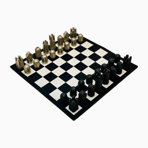 Jeu d'Échecs #5606 avec Boîte par Carl Auboeck pour Werkstaette Auboeck, Autriche, 1960s, Set de 34