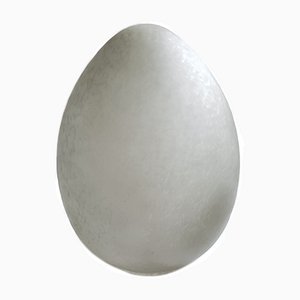 Vintage French Egg Table Lamp from Verrerie De Vianne, 1980s