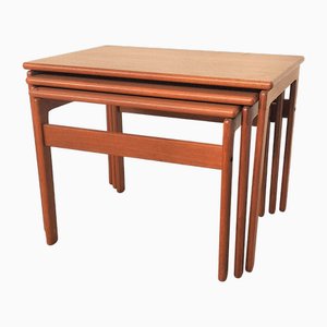 Mid-Century Danish Teak Nesting Tables from Trioh, 1970, Set of 3