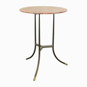 Bronze and Marble Side Table by Cedric Hartman, USA, 1970s