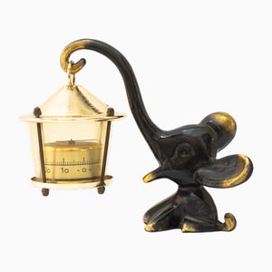 Figurine Éléphant avec Thermomètre par Walter Bosse pour Herta Baller, Autriche, 1950s