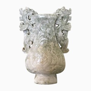 Late 19th Century Jadeite Hu Vase, China
