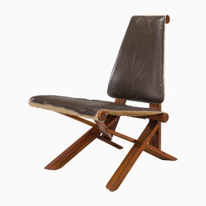 Silla S46 Dromadaire francesa de Pierre Chapo para Ebenisterie Seltz, años 70