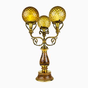 3 Arm Table Lamp Hunting by C. Florentine, Italy, 1950s