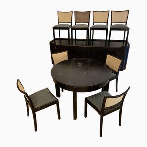 Comedor Bauhaus Art Déco de Bruno Paul and Hans Hartl para Hellerau, años 20. Juego de 10