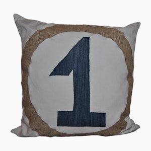 Vintage No.1 & No.1 Cushion, Set of 2