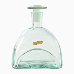 Decanter Art Déco in vetro di Harald Notini per Pukeberg, anni '30