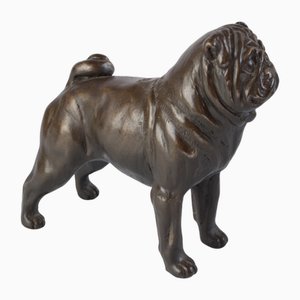 Bulldog Figurine in Metal