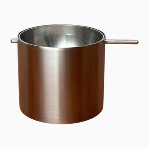 Cendrier Tournant Cylinda Line Minimaliste Mid-Century par Arne Jacobsen pour Stelton, Danemark, 1950s