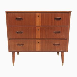 Scandinavian Mahogany Chest of Drawers, Sweden, 1950s