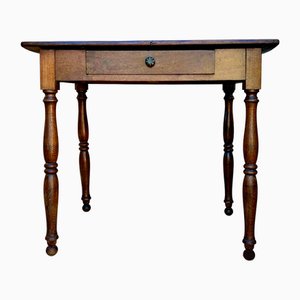 Early 20th Century French Oak Side Table or Worktable, 1920s