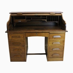 American Desk with Roller Blind