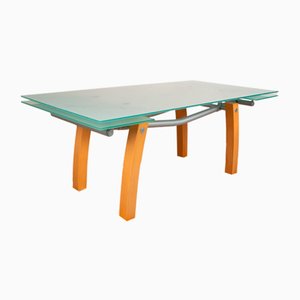 Bonaldo Blitz Glass Dining Table Brown Manual Function 200-280 X 100 X 75 Cm