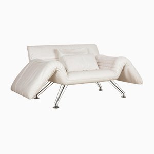Dormeuse DS 142 Wing in pelle bianca di de Sede