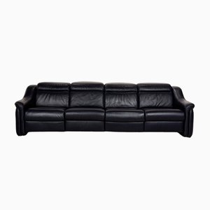 9705 Leather Four Seater Blue Sofa from Himolla