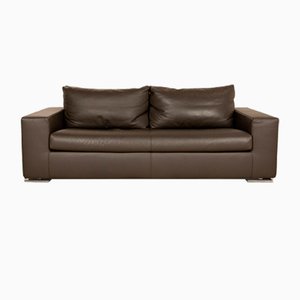 Who*s Perfect La Nuova Casa Leather Two Seater Grey Sofa