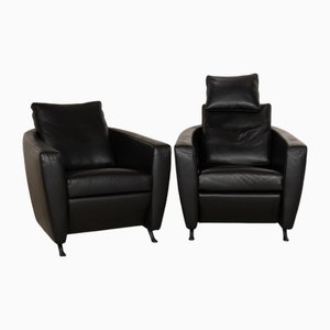Set of Sesame Leather Chair Set from FSM