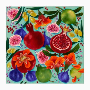 Ilvita Didrihsone, Mediterranean Treasures, Oil on Canvas, 2020