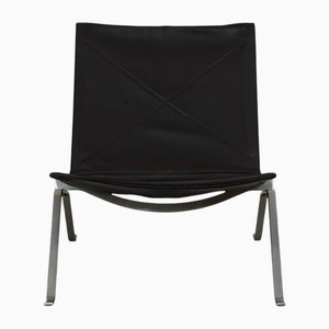 Pk-22 en Cuir Marron de Poul Kjærholm