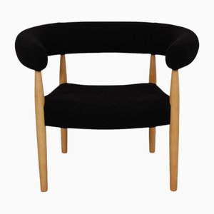 Circle Chair aus schwarzem Stoff von Nanna Ditzel