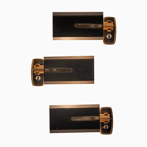 Lámparas de pared de Stilnovo, Italia, años 50. Juego de 3