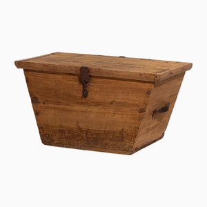 Vintage Storage Trunk in Natural Brown, 1920