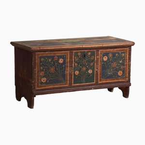 Vintage Nachtkommode mit Blumenmotiven, 1920