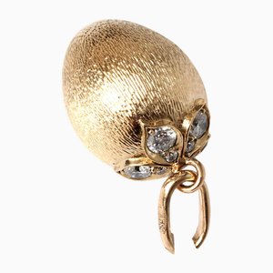 Golden Pendant with Diamonds, 2000s