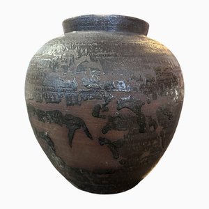 Large Ceramic Larochefoucauld Vase in the style of Jean Besnard, 1940