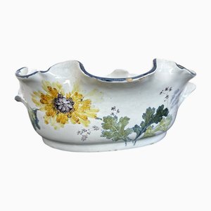 Botanical Model Cooler in Sevres Earthenware by Albert Damouse, 1880s