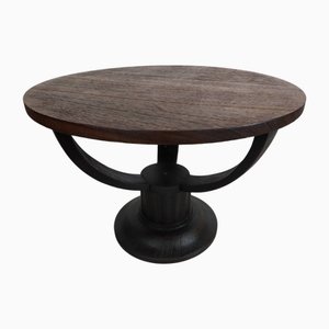 Art Deco Pedestal Table, 1980s