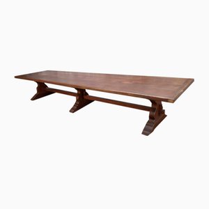 Large Monastery Oak Table, 1950s