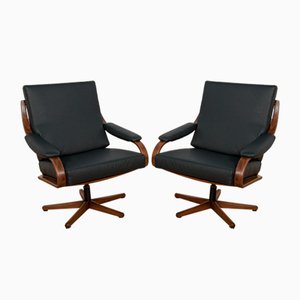 Fauteuils de Bureau de Soda Galvano, Norvège, 1960s, Set de 2
