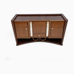 Italienisches Art Deco Sideboard aus Nussholz & Ahorn, 1930er