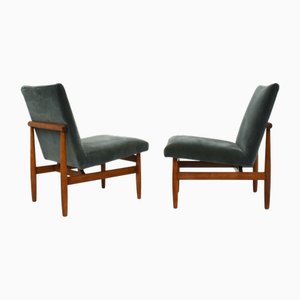 Poltrone di Finn Juhl, Danimarca, anni '60, set di 2