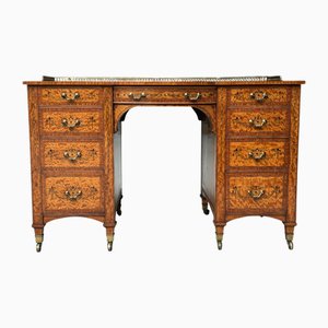 19th Century Satinwood & Marquetry Desk from Gillows, 1850s