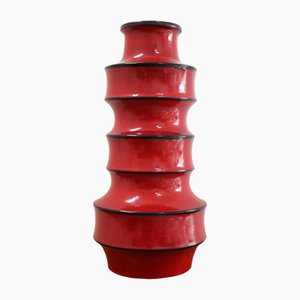 Large Fat Lava Pagode Vase Model 267 - 48 from Scheurich Keramik, 1960s