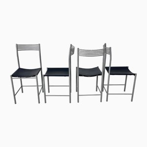 Postmodern Italian Dining Chairs, 1980s, Set of 4