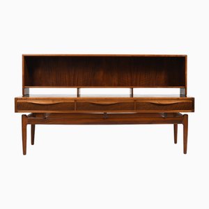 Vintage Walnut Sideboard by Kurt Østervig for Brande Møbelindustri, 1950s