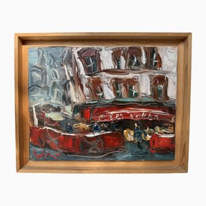 Ludovic Labbé, Oil on Canvas, Les Voiles, 35cm x 27cm