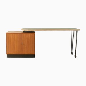 Teak Veneer Desk, 1960s