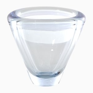 Kleine Vase aus mundgeblasenem Glas, die Per Lütken für Holmegaard zugeschrieben wird, 1950er