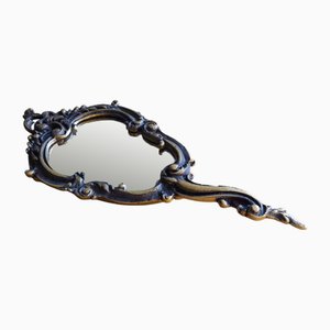 Miroir à Main Art Nouveau en Bronze, 1930s