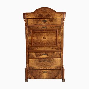 Antiker Louis Phillipe Sekretär aus Nussholz, 1860