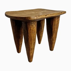 Small Vintage Nupe Stool, 1980s