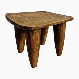 Small Vintage Nupe Stool, 1980s