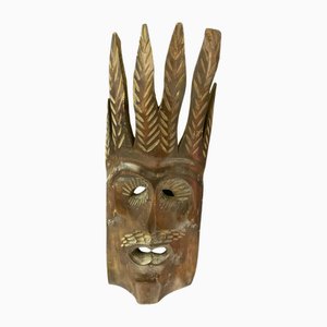 Wooden Tribal Mask in Sapele