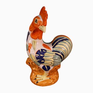 Gallo grande antico in porcellana