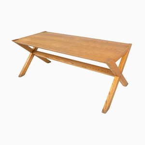 Mid-Century Wooden Dining Table by Werther Toffoloni and Piero Palange for Germa, 1970s